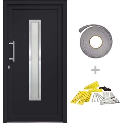 vidaXL Haustür Anthrazit 108x200 cm - Front Door vidaXL Haustür Anthrazit 108x200 cm - Front Door