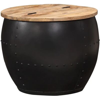 VidaXL Model 287484 Mango Wood Round Coffee Table VidaXL Model 287484 Mango Wood Round Coffee Table