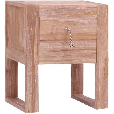 Vidaxl Teak Nachttisch - Rustikaler Kolonialstil 40x30x50cm Vidaxl Teak Nachttisch - Rustikaler Kolonialstil 40x30x50cm
