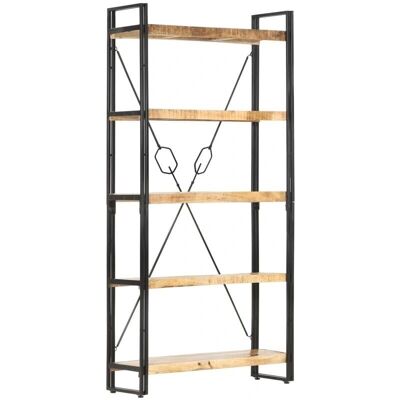 vidaXL Mangoholz 5-stöckiges Regal - Bücherregal 90x30x180 cm vidaXL Mangoholz 5-stöckiges Regal - Bücherregal 90x30x180 cm