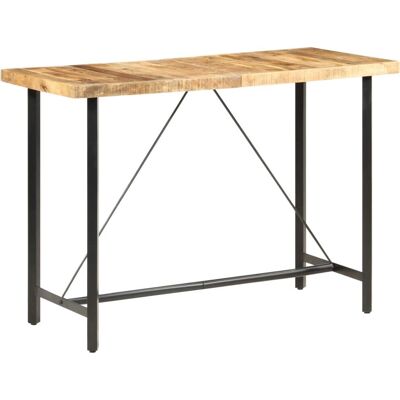 vidaXL Mesa de Bar de Madera de Mango Rústica 150x70x107 cm - Cocina vidaXL Mesa de Bar de Madera de Mango Rústica 150x70x107 cm - Cocina