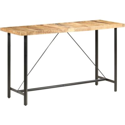 vidaXL Mangoholz Bar-Tisch - Industrieller Stil, 180x70x107 cm vidaXL Mangoholz Bar-Tisch - Industrieller Stil, 180x70x107 cm