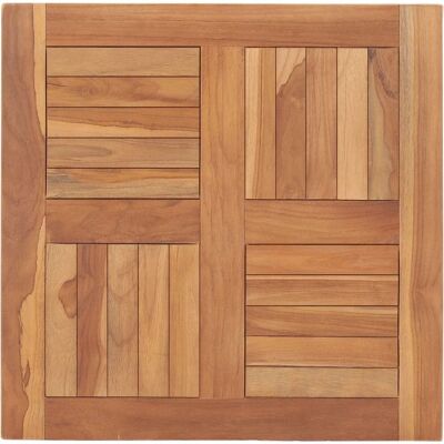 vidaXL Teak Wood Tabletop - Solid Wood, 60x60x2.5 cm - Tabletop vidaXL Teak Wood Tabletop - Solid Wood, 60x60x2.5 cm - Tabletop