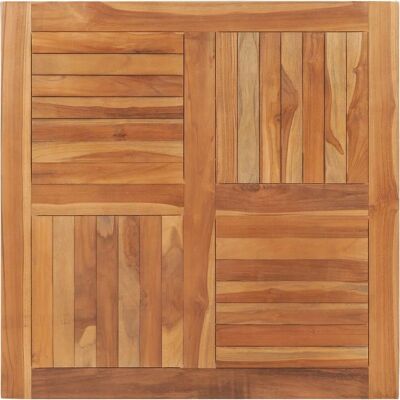 vidaXL Teak Vierkante Tafelblad - 90x90cm vidaXL Teak Vierkante Tafelblad - 90x90cm
