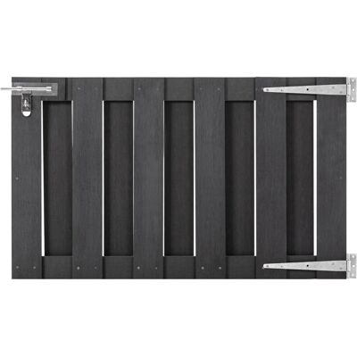 vidaXL Gartentor WPC 100x60 cm Grau - Garden Gate vidaXL Gartentor WPC 100x60 cm Grau - Garden Gate