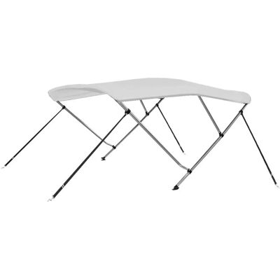 vidaXL Bimini de 3 arcos Blanco - Cubierta para Barco vidaXL Bimini de 3 arcos Blanco - Cubierta para Barco