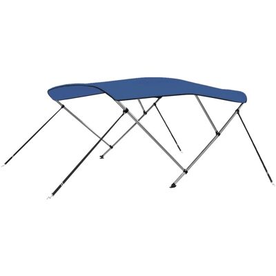 vidaXL Tenda Bimini a 3 Archi Blu 183x140x137 cm - Tenda Bimini vidaXL Tenda Bimini a 3 Archi Blu 183x140x137 cm - Tenda Bimini