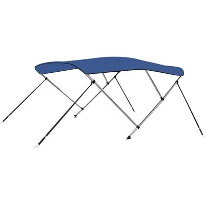 vidaXL Bimini de 3 Arcos Azul 183x160x137 cm - Cubierta de barco vidaXL Bimini de 3 Arcos Azul 183x160x137 cm - Cubierta de barco