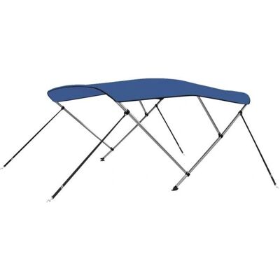 vidaXL Tetto Bimini a 3 Archi Blu 183x180x137 cm - Bimini Top vidaXL Tetto Bimini a 3 Archi Blu 183x180x137 cm - Bimini Top