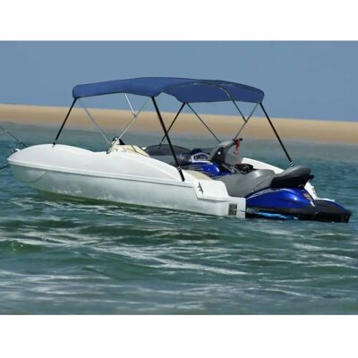 vidaXL 3-Bogen Bimini-Top Blau - Bootdach & Sonnenschutz vidaXL 3-Bogen Bimini-Top Blau - Bootdach & Sonnenschutz