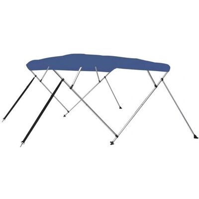 vidaXL 4-Bogen Bimini Top Blau 196cm / 243x196x137 cm - Bootdach vidaXL 4-Bogen Bimini Top Blau 196cm / 243x196x137 cm - Bootdach