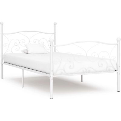 vidaXL Sängram i metall med lamellbotten 100x200cm - Sängram vidaXL Sängram i metall med lamellbotten 100x200cm - Sängram