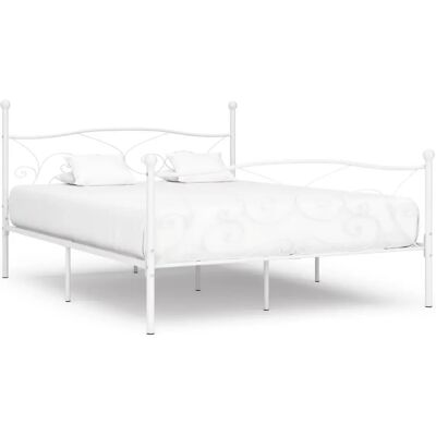 vidaXL 284453 Valkoinen metallipeti - Sänky vidaXL 284453 Valkoinen metallipeti - Sänky