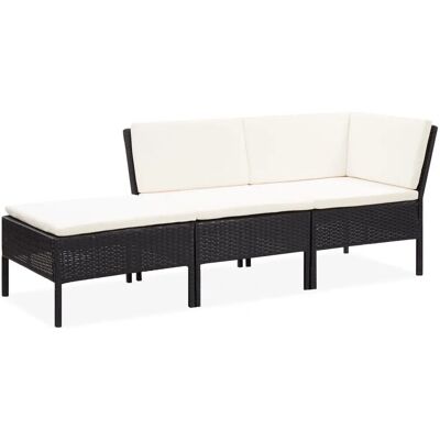 VidaXL 48960 Outdoor Möbelset - Modular, Wetterfest, Gepolsterte Sitze VidaXL 48960 Outdoor Möbelset - Modular, Wetterfest, Gepolsterte Sitze