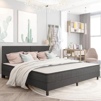 vidaXL Grijs Stoffen Bedframe - Elegant Ontwerp - Bedframe vidaXL Grijs Stoffen Bedframe - Elegant Ontwerp - Bedframe
