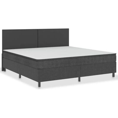 VidaXL 287467 Graues Stoffbett - Bett VidaXL 287467 Graues Stoffbett - Bett
