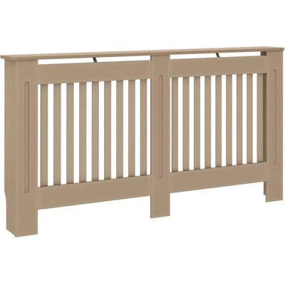 vidaXL Heizkörperabdeckung 152x19x81cm MDF - Moderner Lamellendesign vidaXL Heizkörperabdeckung 152x19x81cm MDF - Moderner Lamellendesign