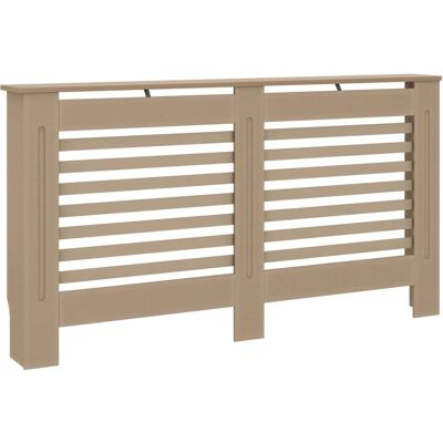 vidaXL Radiatorafdekking MDF - Bruin - 152x19x81.5 cm - Radiatorafdekking vidaXL Radiatorafdekking MDF - Bruin - 152x19x81.5 cm - Radiatorafdekking
