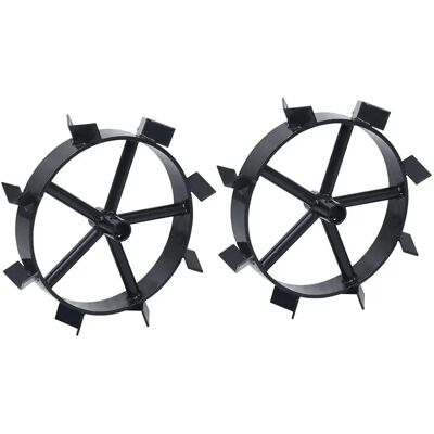vidaXL Metalowe koła do 6,5 HP benzinowego kultivatora - 2 szt vidaXL Metalowe koła do 6,5 HP benzinowego kultivatora - 2 szt