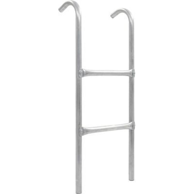 Scala per Trampolino a 2 Gradini in Acciaio Argento vidaXL - Scala Trampolino Scala per Trampolino a 2 Gradini in Acciaio Argento vidaXL - Scala Trampolino
