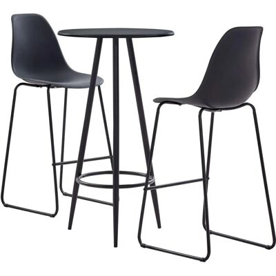 VidaXL Schwarzes Küchen- und Esszimmermöbel-Set - Möbelset VidaXL Schwarzes Küchen- und Esszimmermöbel-Set - Möbelset