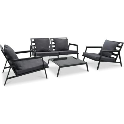 VidaXL Tuinmeubelset - Antraciet - Tuinmeubelset VidaXL Tuinmeubelset - Antraciet - Tuinmeubelset