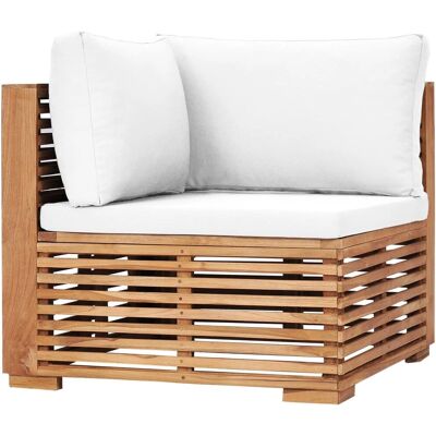 vidaXL Garten-Ecksofa mit Kissen - Langlebiges Teakholz vidaXL Garten-Ecksofa mit Kissen - Langlebiges Teakholz