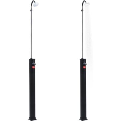 vidaXL Tuin Zonne-douche Zwart 215cm 8L vidaXL Tuin Zonne-douche Zwart 215cm 8L