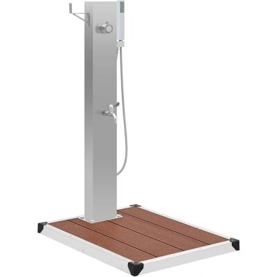 vidaXL Tuindouche met Vloerelement WPC RVS - Tuindouche vidaXL Tuindouche met Vloerelement WPC RVS - Tuindouche