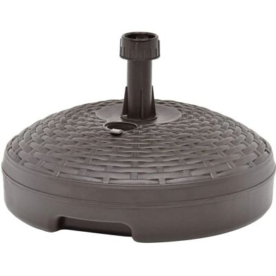 vidaXL Paraplybase Sand/Vand 20 L Brun Plast Rattan - Paraplybase vidaXL Paraplybase Sand/Vand 20 L Brun Plast Rattan - Paraplybase