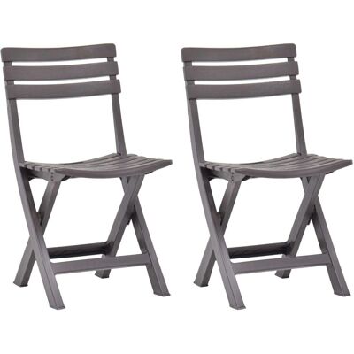 Sedia da esterno VidaXL Moka - Giardino, Plastica, Resistente alle Intemperie Sedia da esterno VidaXL Moka - Giardino, Plastica, Resistente alle Intemperie
