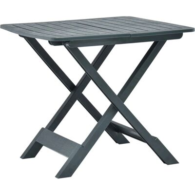 vidaXL Gartentisch Klappbar Grün Kunststoff vidaXL Gartentisch Klappbar Grün Kunststoff