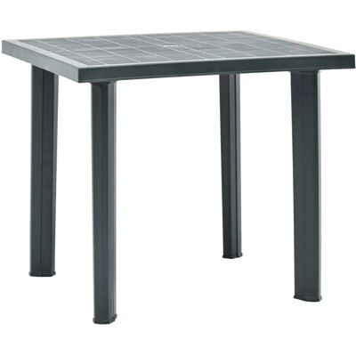 VidaXL 48803 Buiten Tafel - Groene tuintafel van plastic 80x75x72 cm VidaXL 48803 Buiten Tafel - Groene tuintafel van plastic 80x75x72 cm