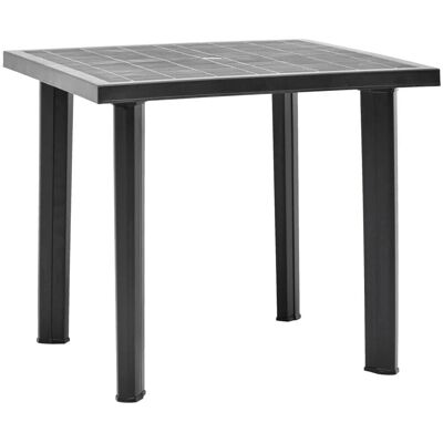 vidaXL 48804 Buiten Tuintafel - Kunststof, Antraciet vidaXL 48804 Buiten Tuintafel - Kunststof, Antraciet