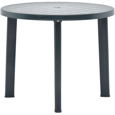vidaXL Gartentisch Grün 89 cm Kunststoff - Gartentisch vidaXL Gartentisch Grün 89 cm Kunststoff - Gartentisch
