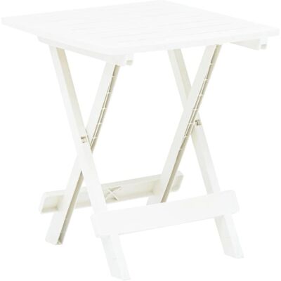 vidaXL Tavolo da Giardino Pieghevole 45x43x50 cm Plastica - 48808 vidaXL Tavolo da Giardino Pieghevole 45x43x50 cm Plastica - 48808