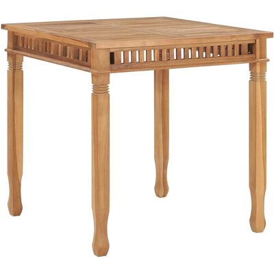 vidaXL Stół ogrodowy z masywnym teakowym blatem 80x80x80 cm - Stół ogrodowy vidaXL Stół ogrodowy z masywnym teakowym blatem 80x80x80 cm - Stół ogrodowy