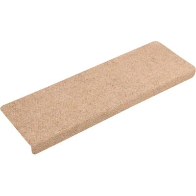 vidaXL Treppenteppiche 15 Stück Nadelvlies 65x21x4 cm Creme - Treppenteppiche vidaXL Treppenteppiche 15 Stück Nadelvlies 65x21x4 cm Creme - Treppenteppiche