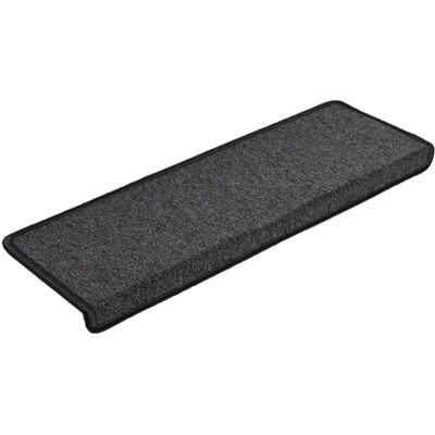 vidaXL Teppichstufentritt - 65x21x4 cm - Anthrazit - Treppenschutzmatte - 15 st vidaXL Teppichstufentritt - 65x21x4 cm - Anthrazit - Treppenschutzmatte - 15 st