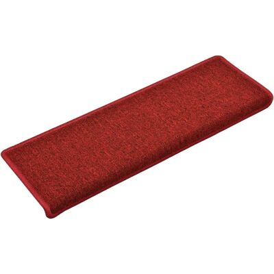 vidaXL Tapijttegels voor trappen - 15 stuks Rood vidaXL Tapijttegels voor trappen - 15 stuks Rood