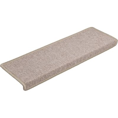 vidaXL Teppich Treppenstufen - 15 Stk - Taupe vidaXL Teppich Treppenstufen - 15 Stk - Taupe