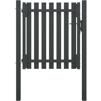 vidaXL Stahl Gartenzauntor 1x1.25m Anthrazit - Gartenzaun Tor vidaXL Stahl Gartenzauntor 1x1.25m Anthrazit - Gartenzaun Tor