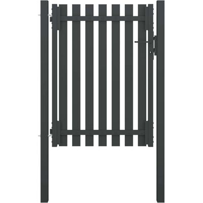 vidaXL Gartentor Stahl 1x1,7m Anthrazit - Gartenzauntor vidaXL Gartentor Stahl 1x1,7m Anthrazit - Gartenzauntor