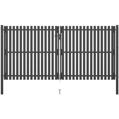 vidaXL Gartentor Stahl 4x2.25m Anthrazit - Gartentor vidaXL Gartentor Stahl 4x2.25m Anthrazit - Gartentor