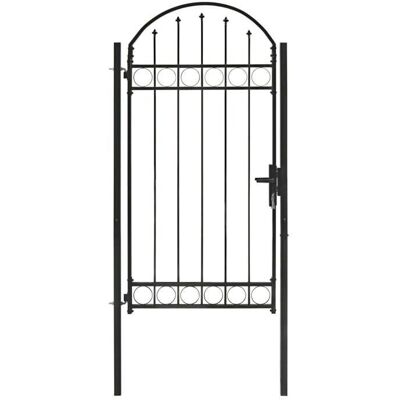 vidaXL Portail de jardin en acier avec arche - Durabilité extérieure vidaXL Portail de jardin en acier avec arche - Durabilité extérieure