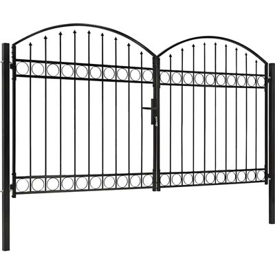 vidaXL Doppeltes Garten Tor mit Stahlbogen - 300x175 cm vidaXL Doppeltes Garten Tor mit Stahlbogen - 300x175 cm