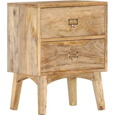 vidaXL Table de Nuit en Bois de Mango Massif - Table de Nuit - Publicité vidaXL Table de Nuit en Bois de Mango Massif - Table de Nuit - Publicité