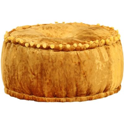 VidaXL Model 287568 Żółty puf z weluru - Pouffe/Ottoman VidaXL Model 287568 Żółty puf z weluru - Pouffe/Ottoman