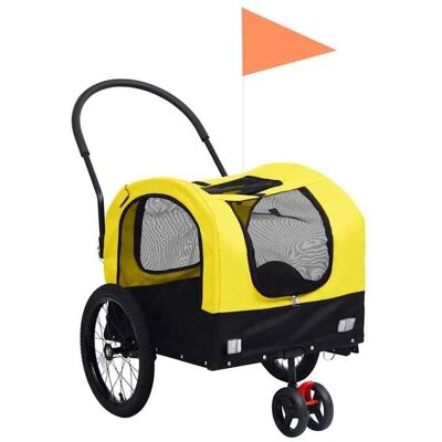 vidaXL 2-in-1 Haustier Fahrradanhänger und Jogger - Tiertransporter vidaXL 2-in-1 Haustier Fahrradanhänger und Jogger - Tiertransporter