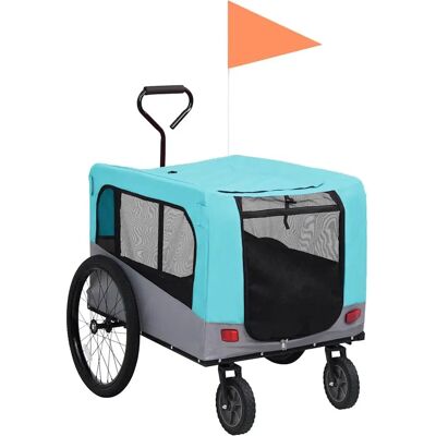 vidaXL 2-in-1 Haustier Fahrradanhänger und Jogger Kinderwagen - Haustier Fahrradanhänger vidaXL 2-in-1 Haustier Fahrradanhänger und Jogger Kinderwagen - Haustier Fahrradanhänger